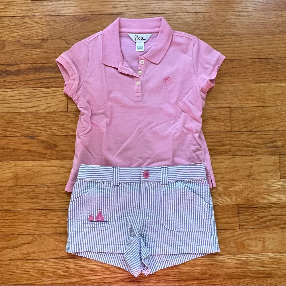 Lilly Pulitzer Girls Short/Polo Bundle